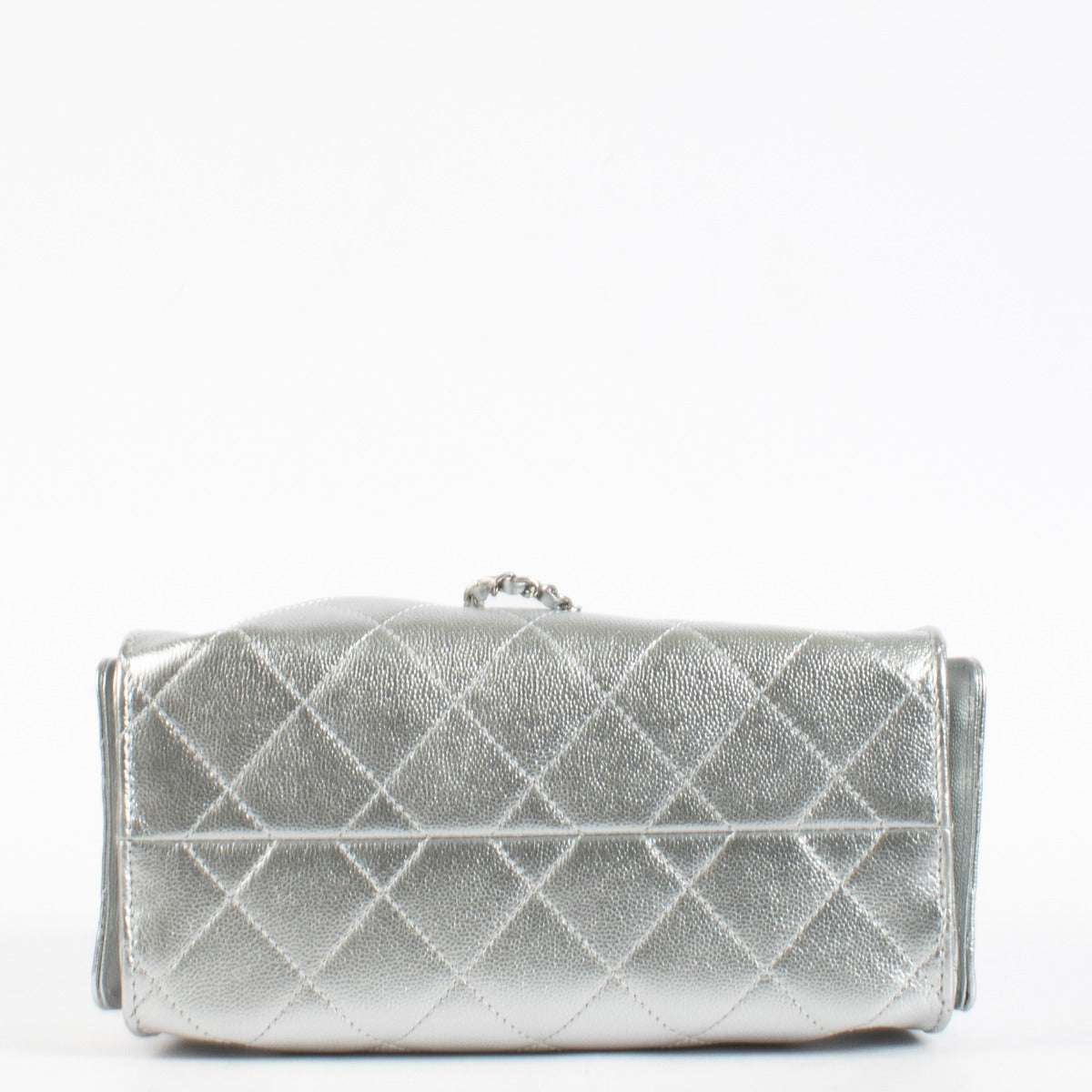 Chanel Metallic Zilveren Chanel 25 Mini Tas