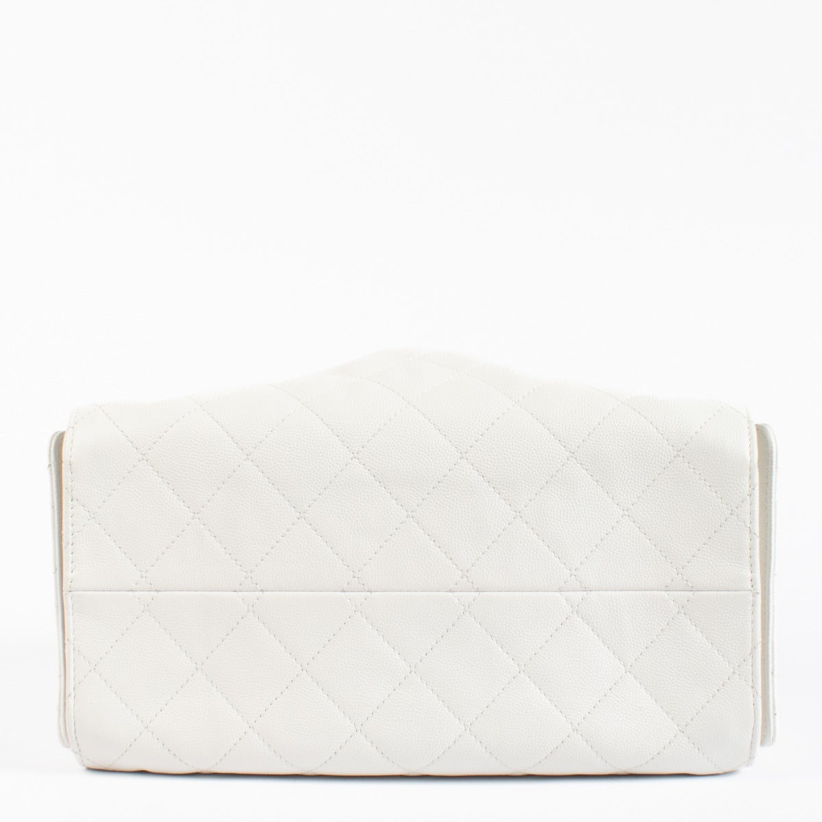Chanel White Caviar Small Chanel 25 Bag