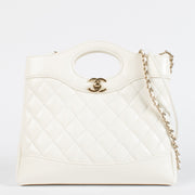 authentic preloved Chanel White Melasse 31 Shoulder Bag on Labellov.com