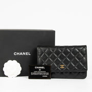 Authentic pre-loved Chanel Black Caviar Wallet On Chain on Labellov.com
