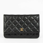 Authentic pre-loved Chanel Black Caviar Wallet On Chain on Labellov.com