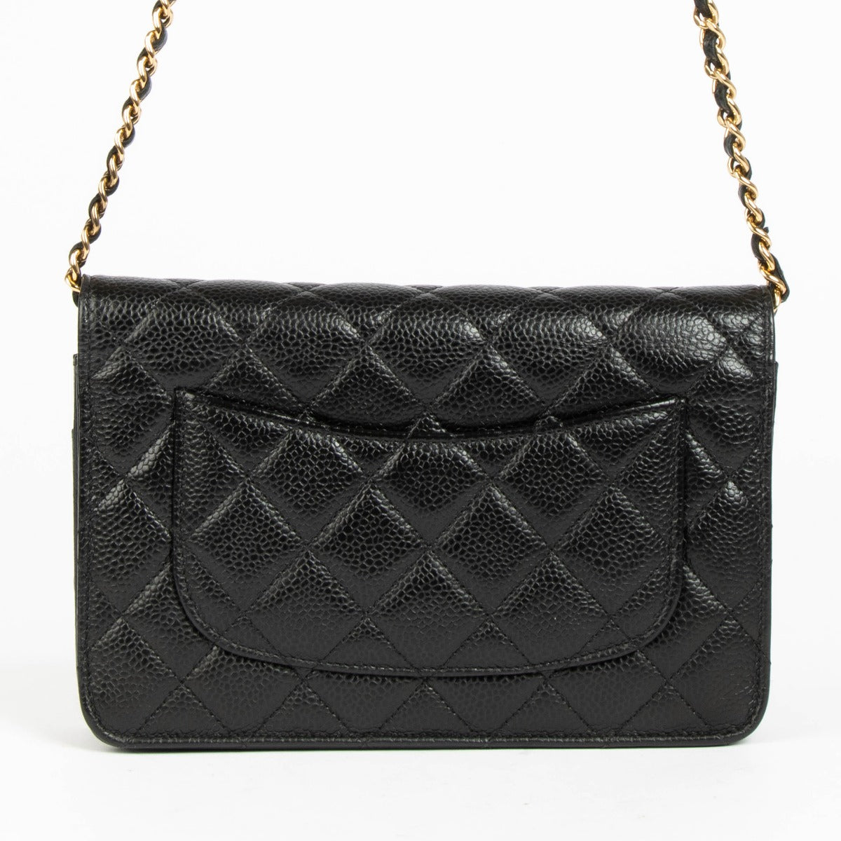 Authentic pre-loved Chanel Black Caviar Wallet On Chain on Labellov.com