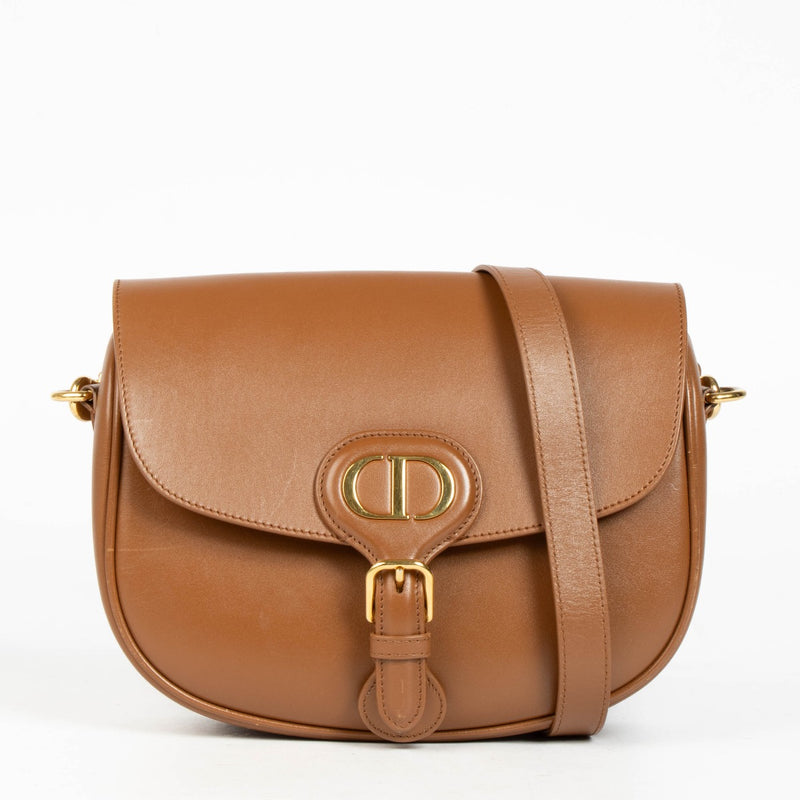 Authentic pre-loved Christian Dior Caramel Calfskin Medium Bobby Bag on Labellov.com
