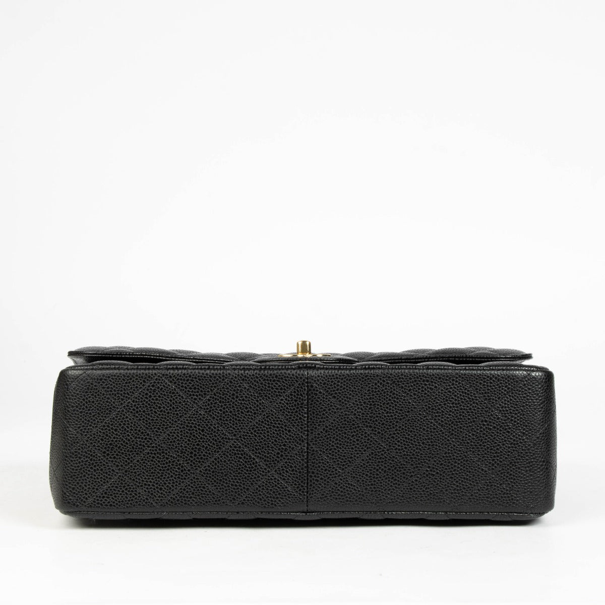 Authentic pre-loved Chanel Black Caviar Large / Jumbo Classic Bag on Labellov.com