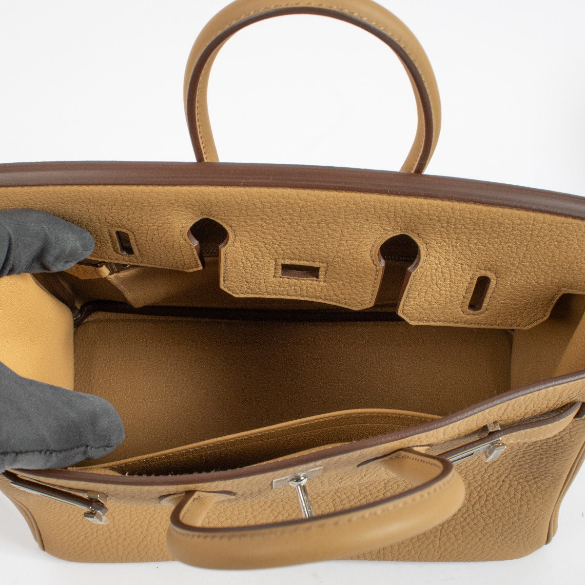 Hermès Birkin 25 Biscuit Togo PHW