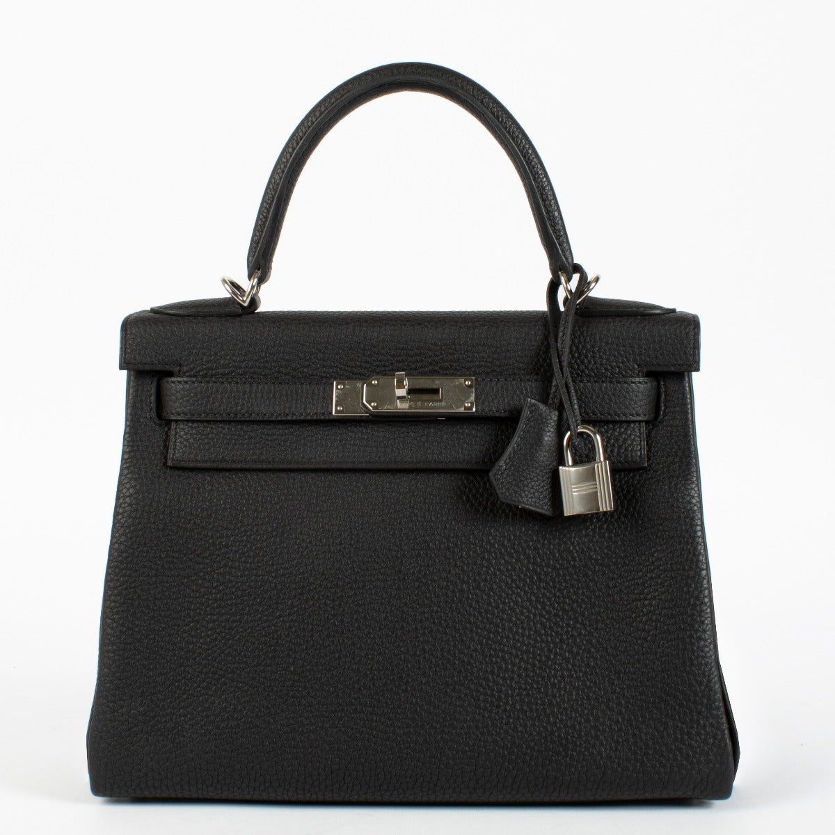 Hermès Kelly 28 Black Togo PHW