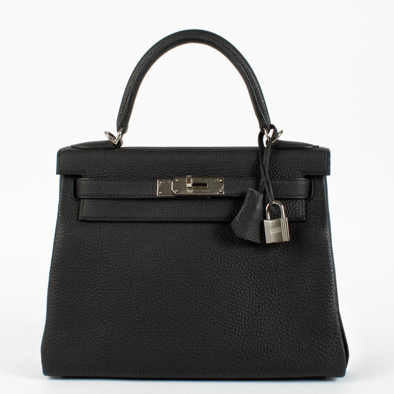 Hermès Kelly 28 Black Togo PHW