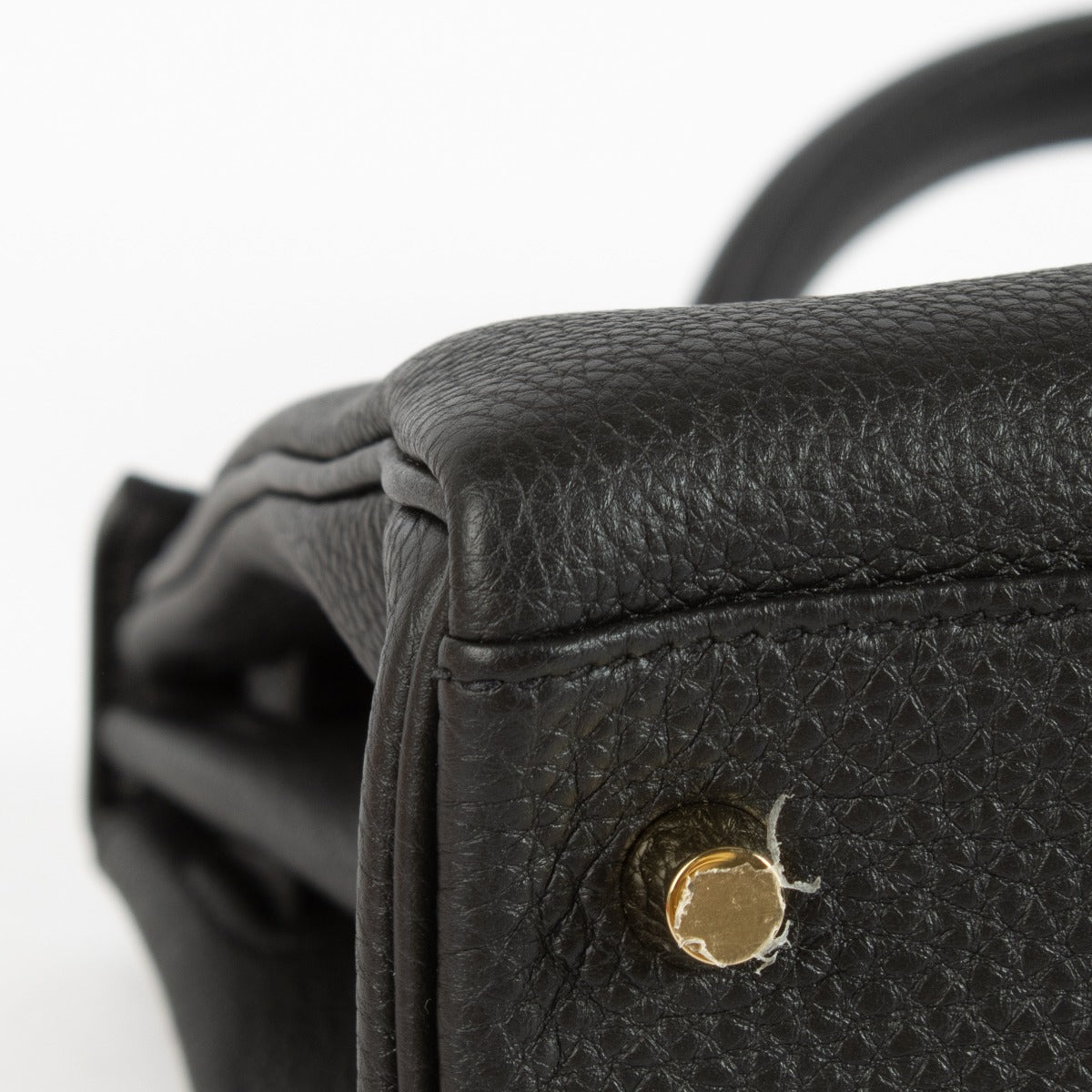 Hermès Kelly 32 Zwart Togo GHW