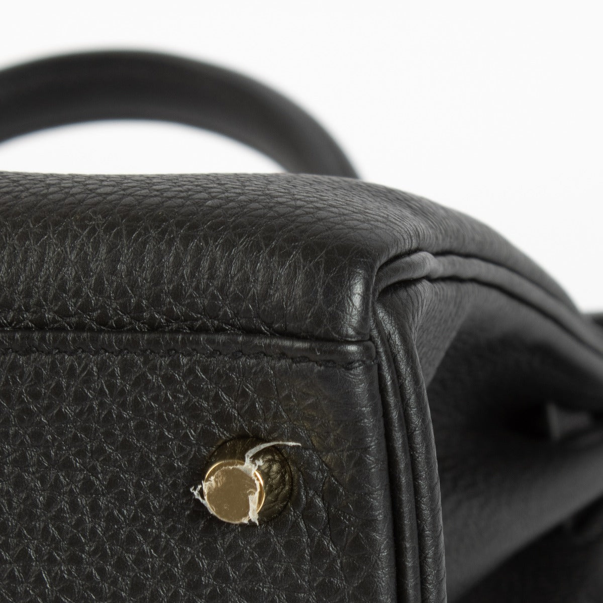 Hermès Kelly 32 Zwart Togo GHW