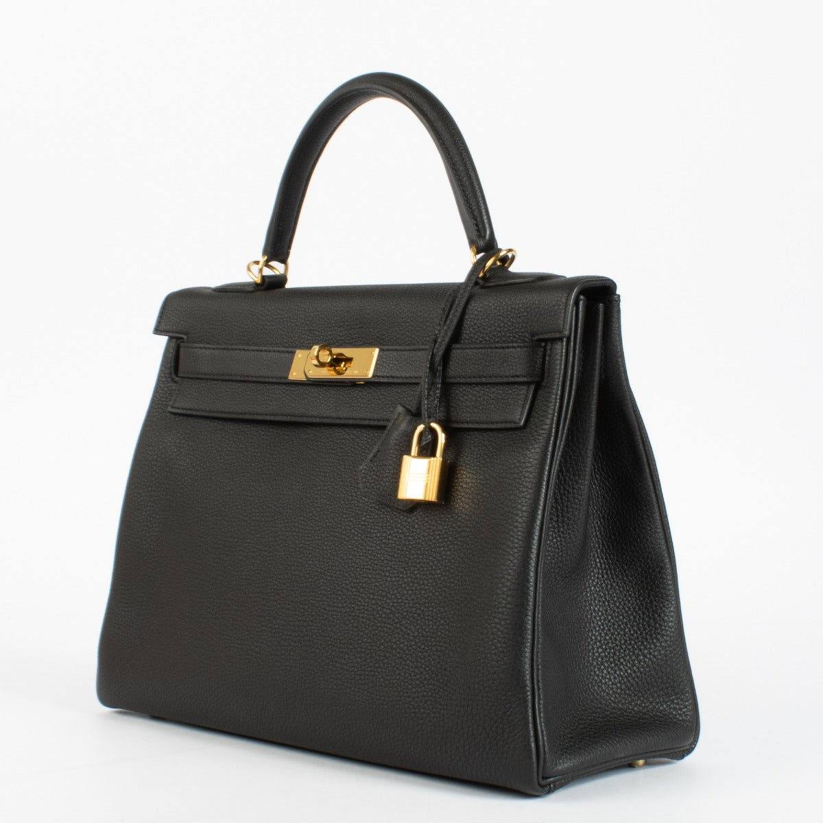 Hermès Kelly 32 Zwart Togo GHW