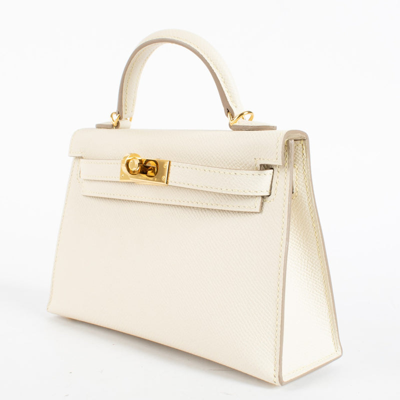 Hermès HSS Kelly Mini II Craie Epsom GHW
