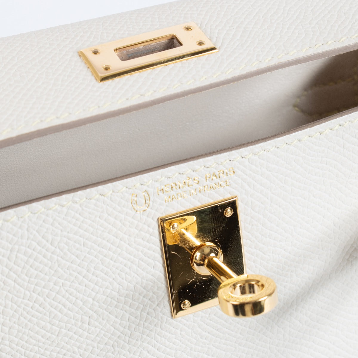 Hermès HSS Kelly Mini II Craie Epsom GHW