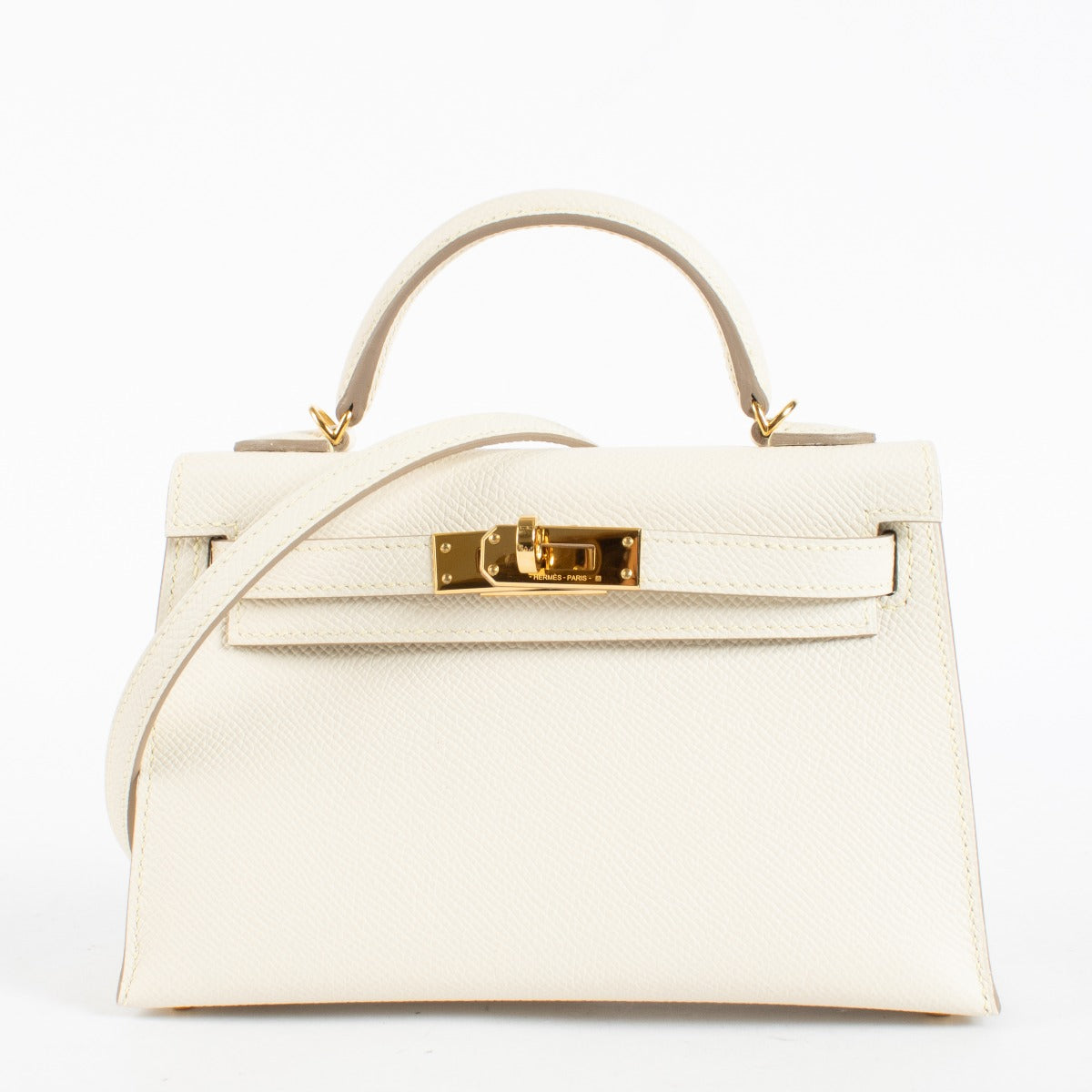Hermès HSS Kelly Mini II Craie Epsom GHW