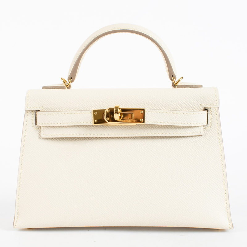 Hermès HSS Kelly Mini II Craie Epsom GHW