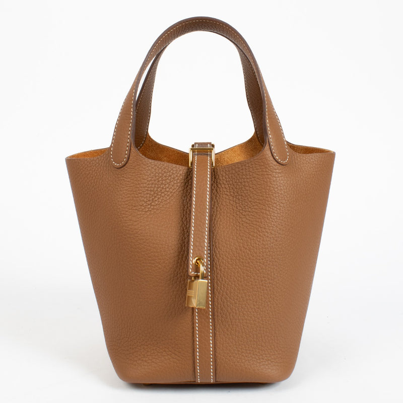 Hermès Picotin Lock 18 Gold Clemence GHW