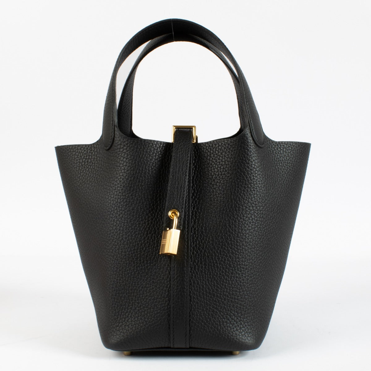 Hermès Picotin Lock 18 Black Clemence GHW