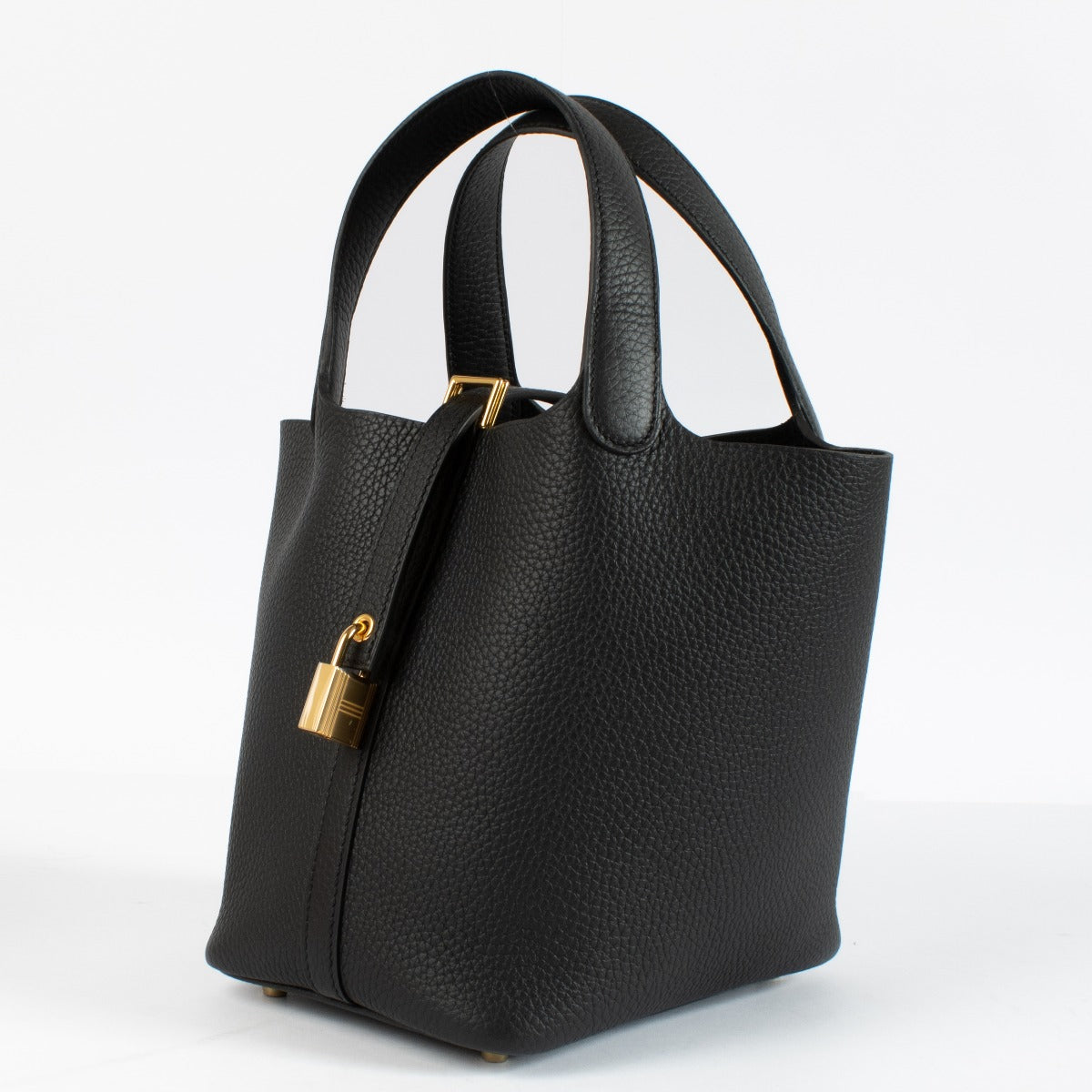 Hermès Picotin Lock 18 Black Clemence GHW