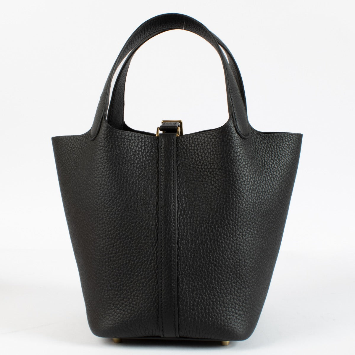 Hermès Picotin Lock 18 Black Clemence GHW