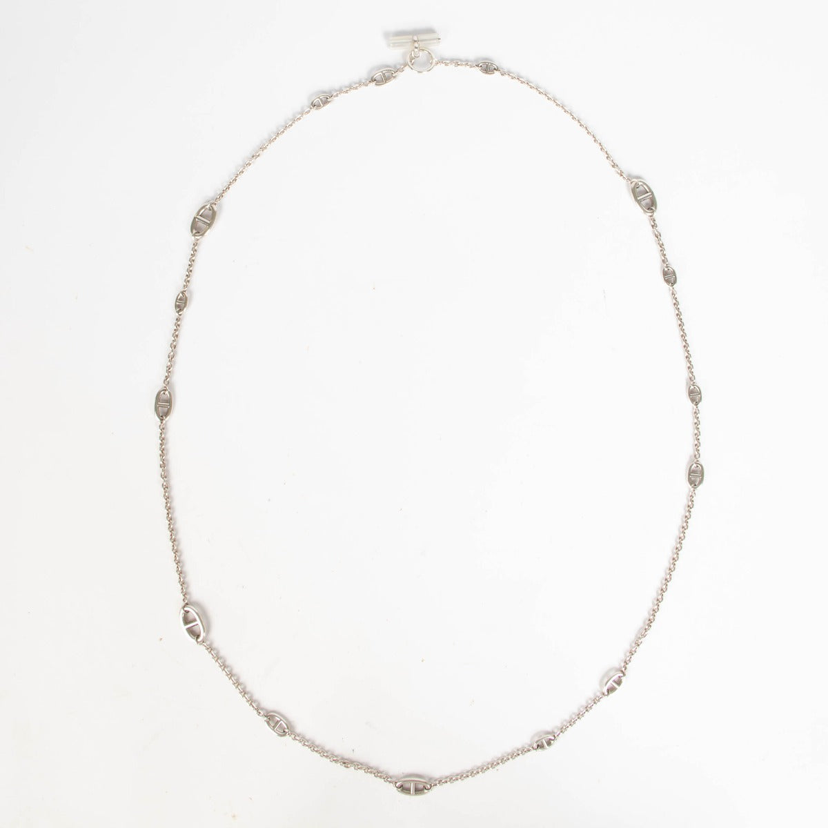 Hermès Sterling Silver Farandole 120 Long Necklace