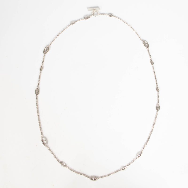 Hermès Sterling Silver Farandole 120 Long Necklace