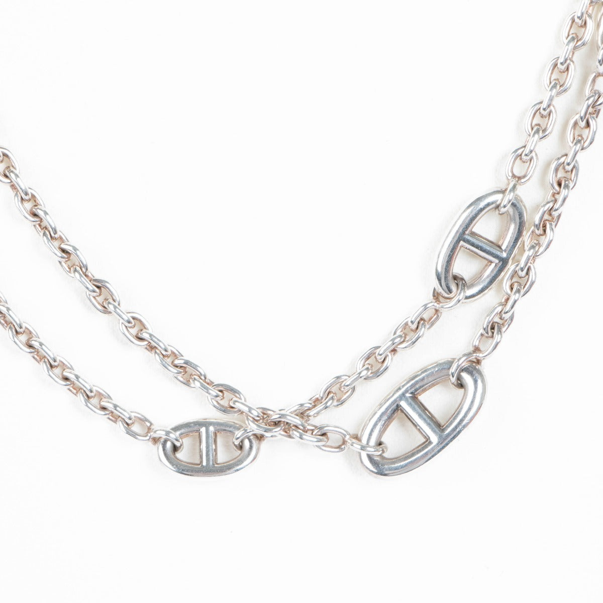 Hermès Sterling Zilveren Farandole 120 Lange Ketting