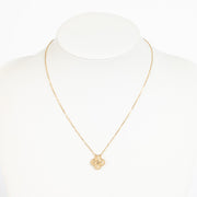Shop this 100% authentic Van Cleef & Arpels Vintage Alhambra Hammered Yellow Gold Necklace at Labellov.com