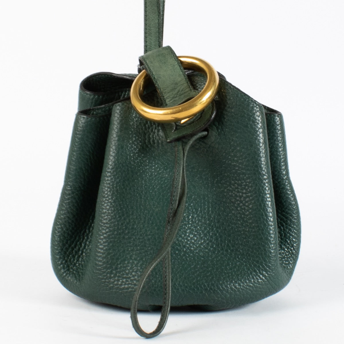 Delvaux Green Rose des Vents Pouch Bag for the best price at Labellov secondhand luxury in Antwerp and Knokke.