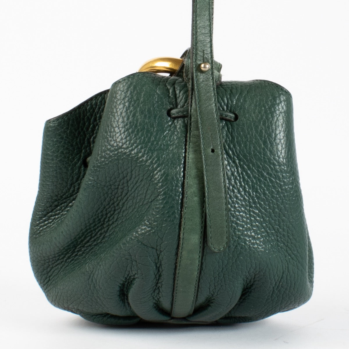 Delvaux Green Rose des Vents Pouch Bag for the best price at Labellov secondhand luxury in Antwerp and Knokke.