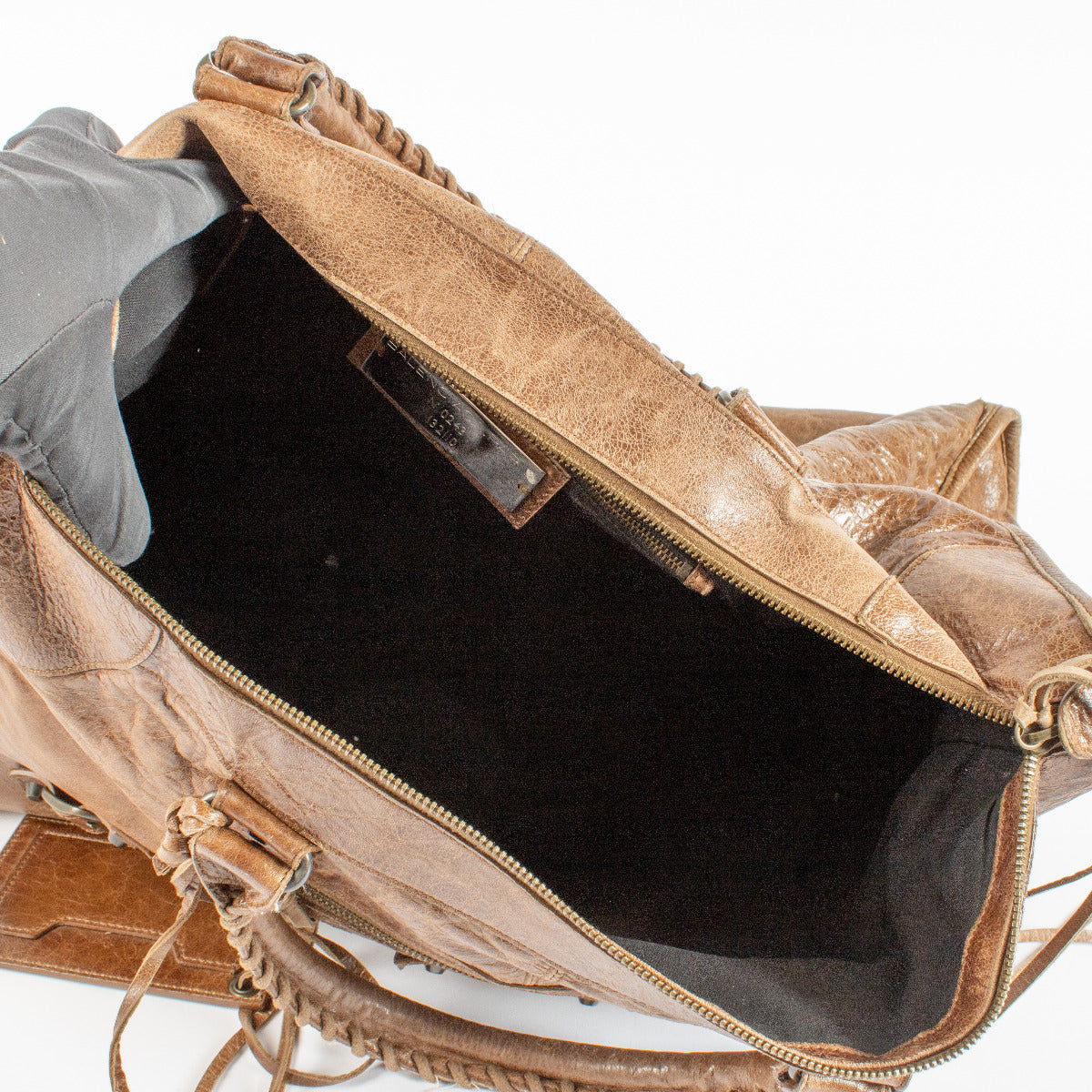 Balenciaga Bruine Leren Work Bag