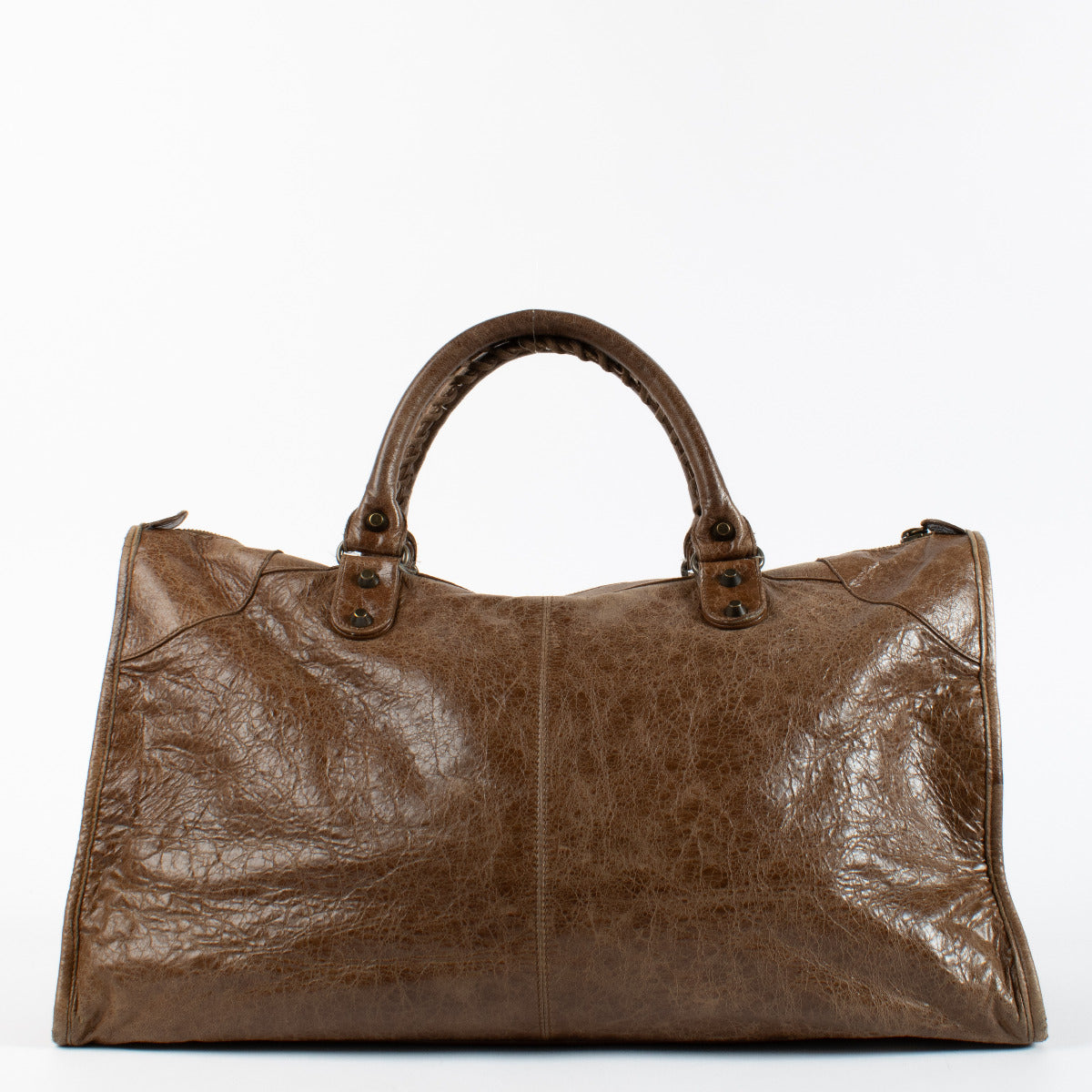 Balenciaga Bruine Leren Work Bag