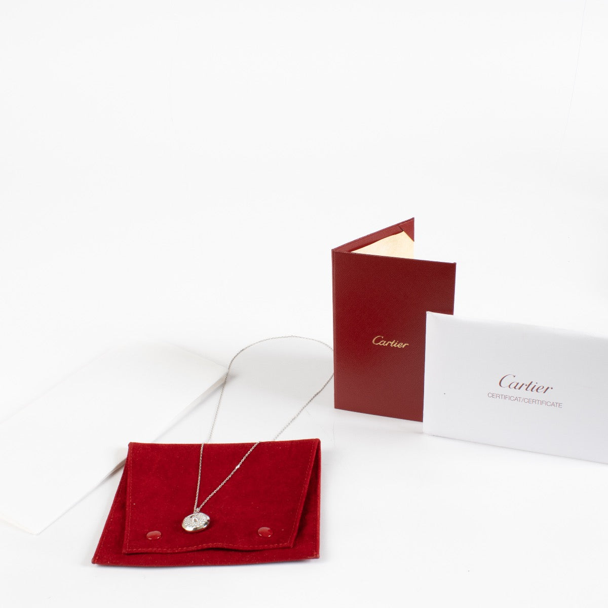 shop 100% authentic second hand Cartier White Gold Amulette With Diamonds Necklace on Labellov.com