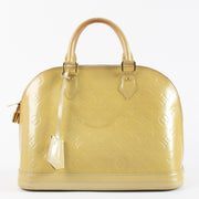 Authentic second hand Louis Vuitton Beige Monogram Vernis Alma PM on Labellov.com