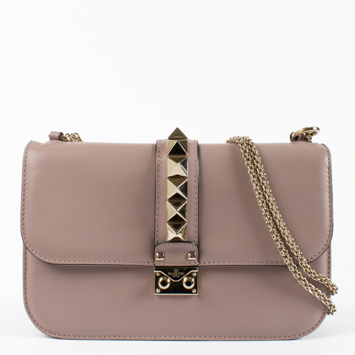 Valentino Garavani Old Rose Medium Glam Lock Bag