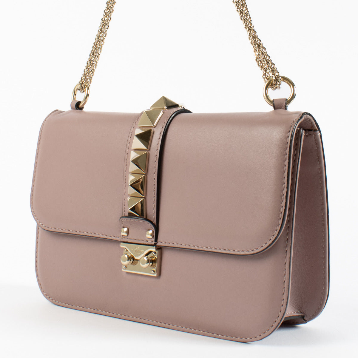 Valentino Garavani Old Rose Medium Glam Lock Bag