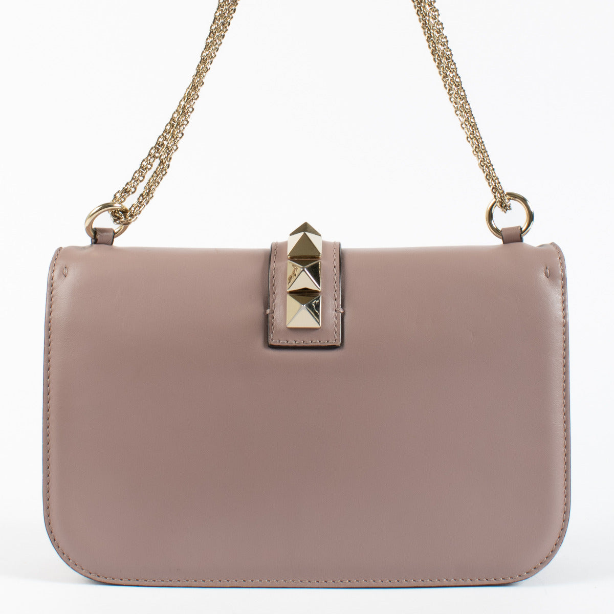 Valentino Garavani Old Rose Medium Glam Lock Tas