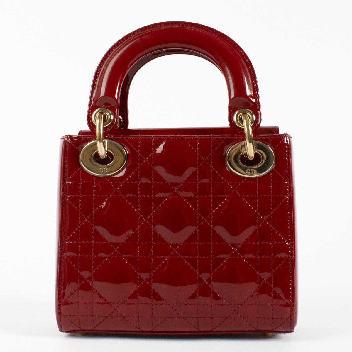 authentic preloved Christian Dior Rouge Cerise Mini Lady Dior Bag on Labellov.com