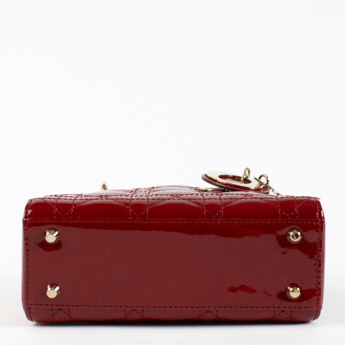 authentic preloved Christian Dior Rouge Cerise Mini Lady Dior Bag on Labellov.com
