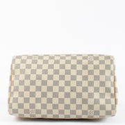 Authentic second hand Louis Vuitton Damier Azur Speedy 30 on labellov.com