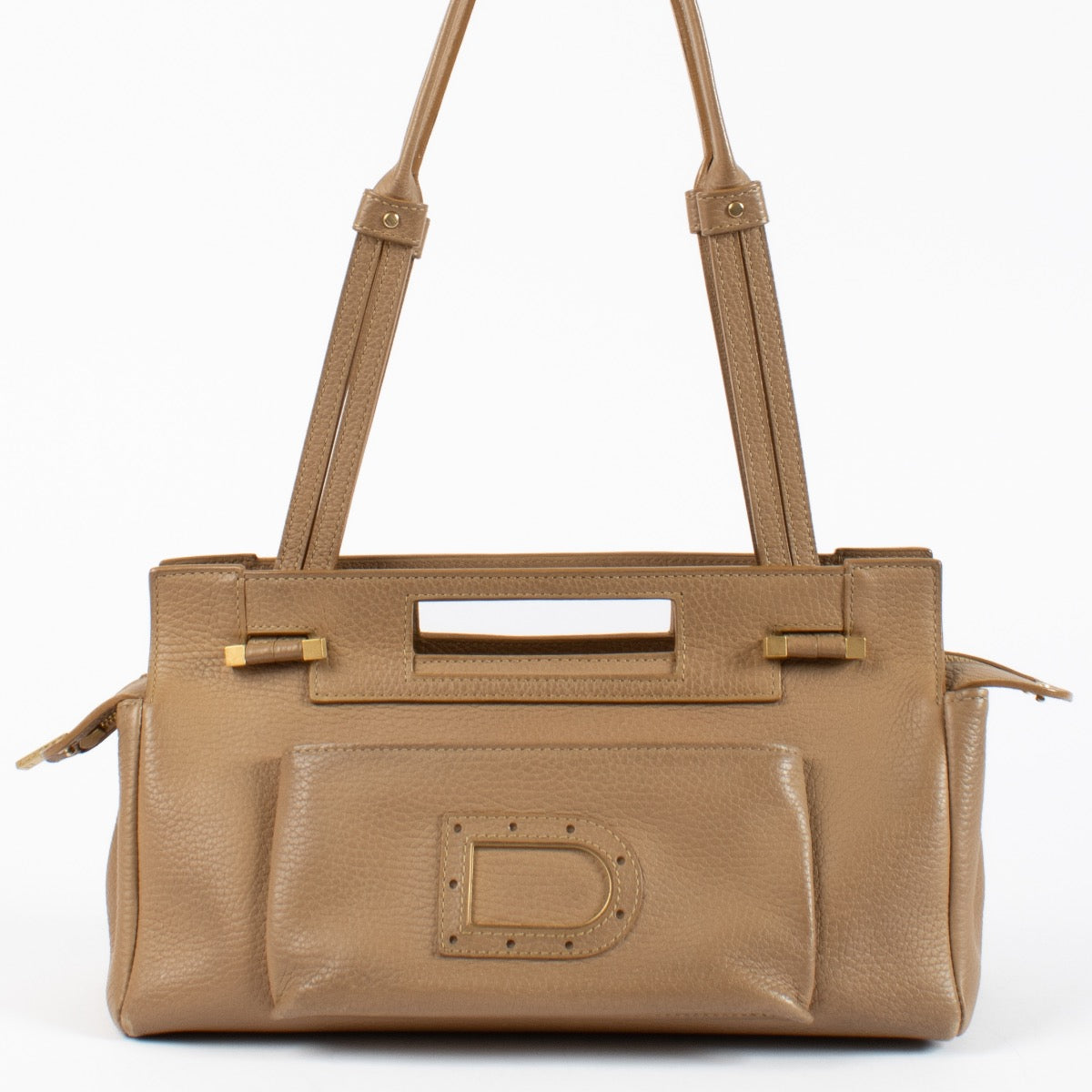 shop 100% authentic second hand Delvaux Beige Benjamin PM Shoulder Bag on Labellov.com