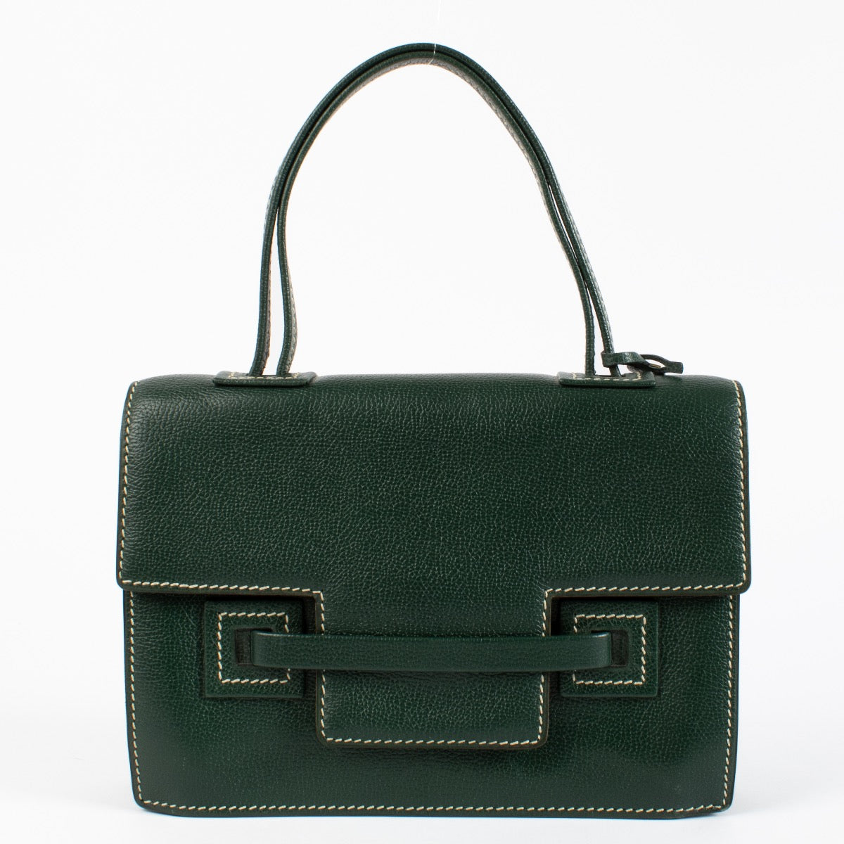 shop 100% authentic second hand Delvaux Green Leather Beau Fixe Bag on Labellov.com