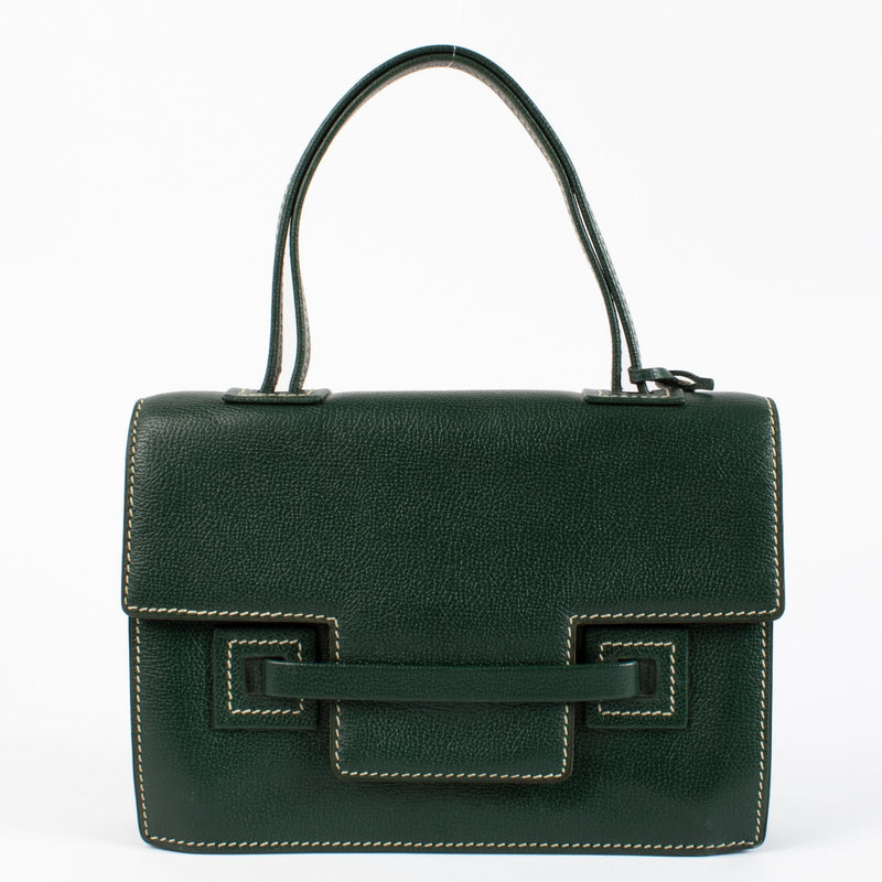 shop 100% authentic second hand Delvaux Green Leather Beau Fixe Bag on Labellov.com