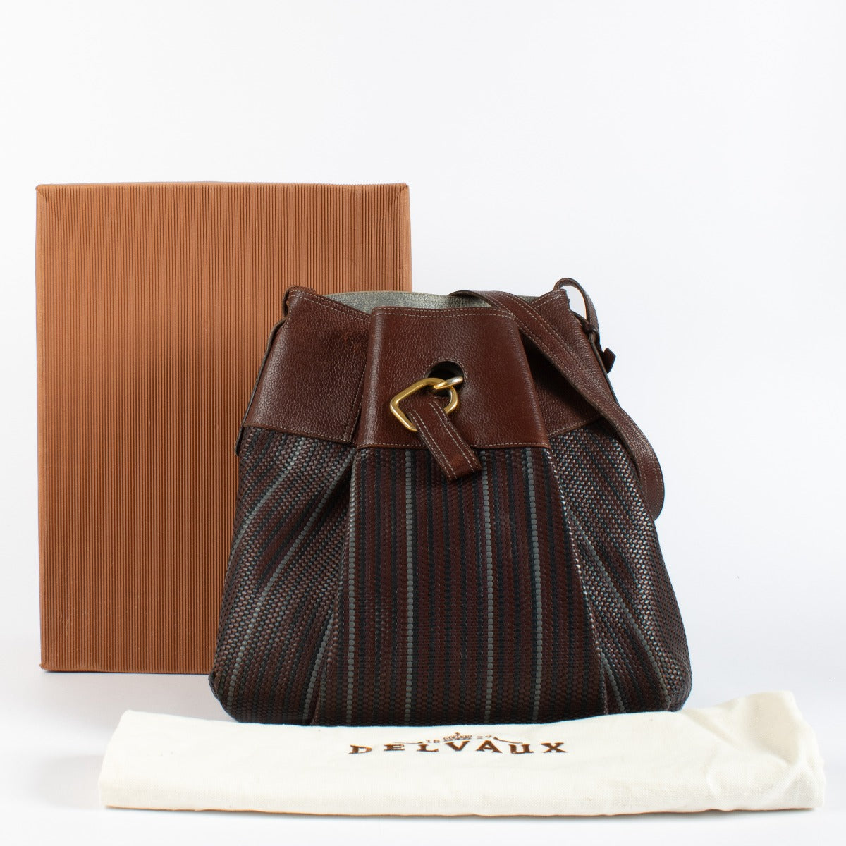 Shop the authentic Delvaux Multicolour Toile de Cuir Faust Bag at Labellov.com