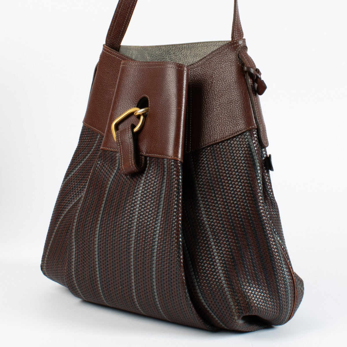 Shop the authentic Delvaux Multicolour Toile de Cuir Faust Bag at Labellov.com