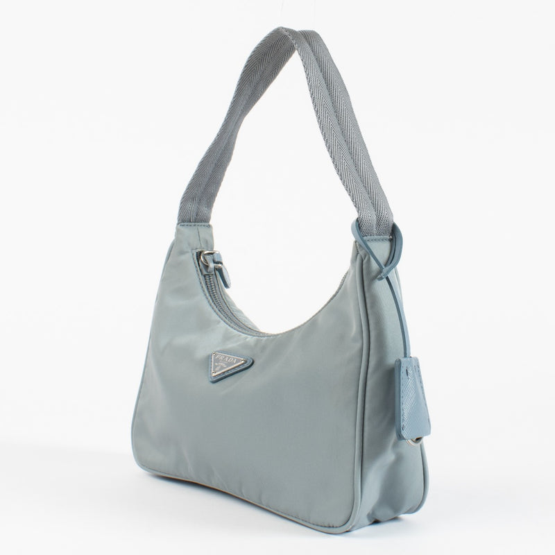 Authentic second hand Prada Blue Re-Edition 2000 Bag on Labellov.com