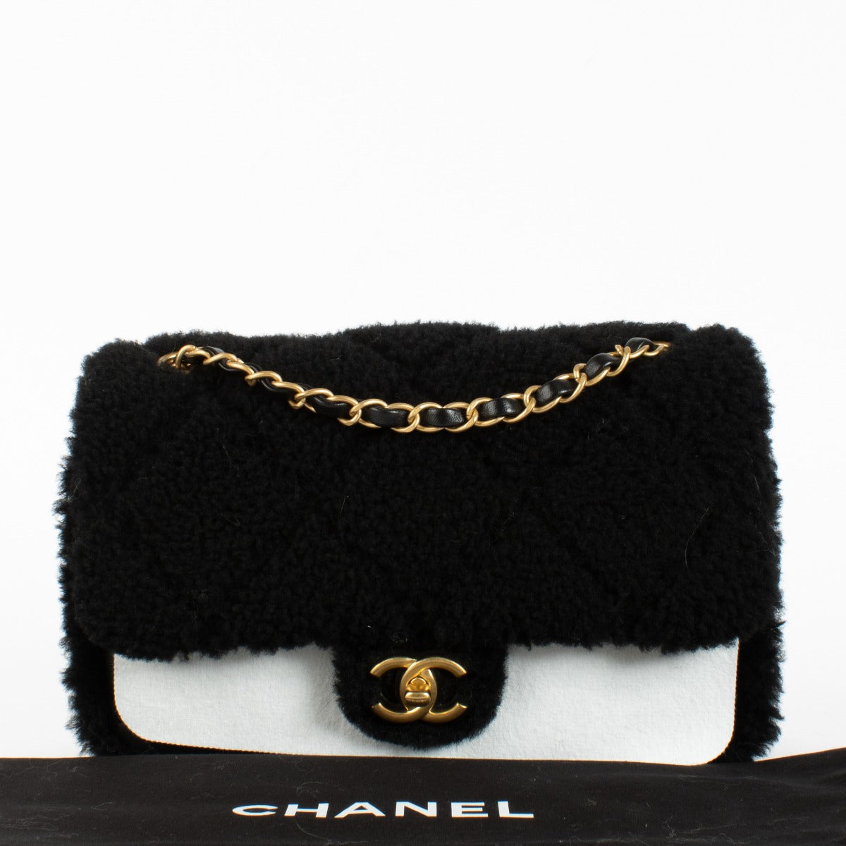 Chanel Black Shearling Flap Bag 2025 Collection at Labellov.com