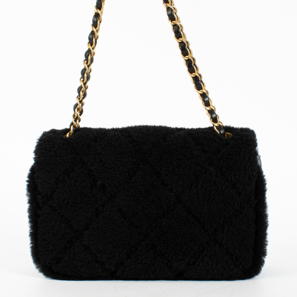 Chanel Black Shearling Flap Bag 2025 Collection at Labellov.com