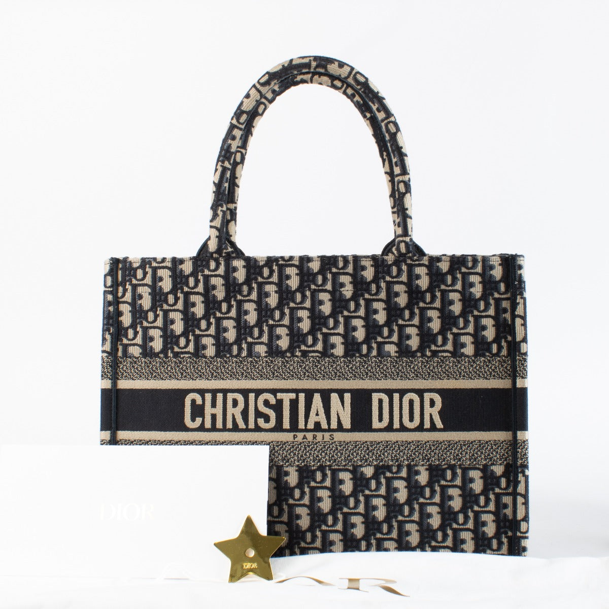 Dior Book Tote Medium Blue Monogram