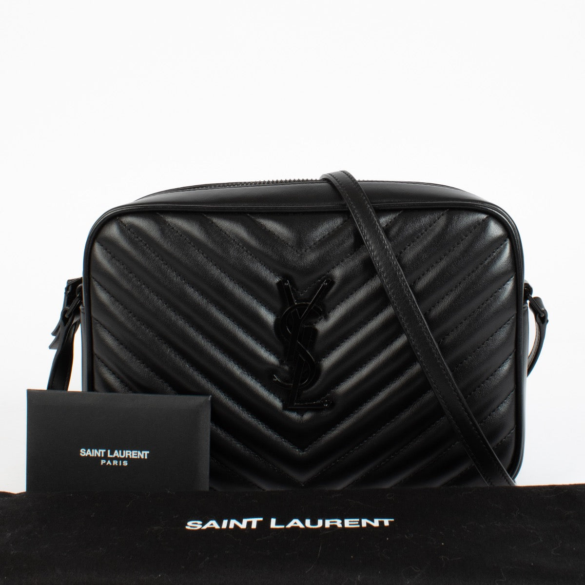 Authentic second-hand Saint Laurent Black Lou Camera Bag on labellov.com