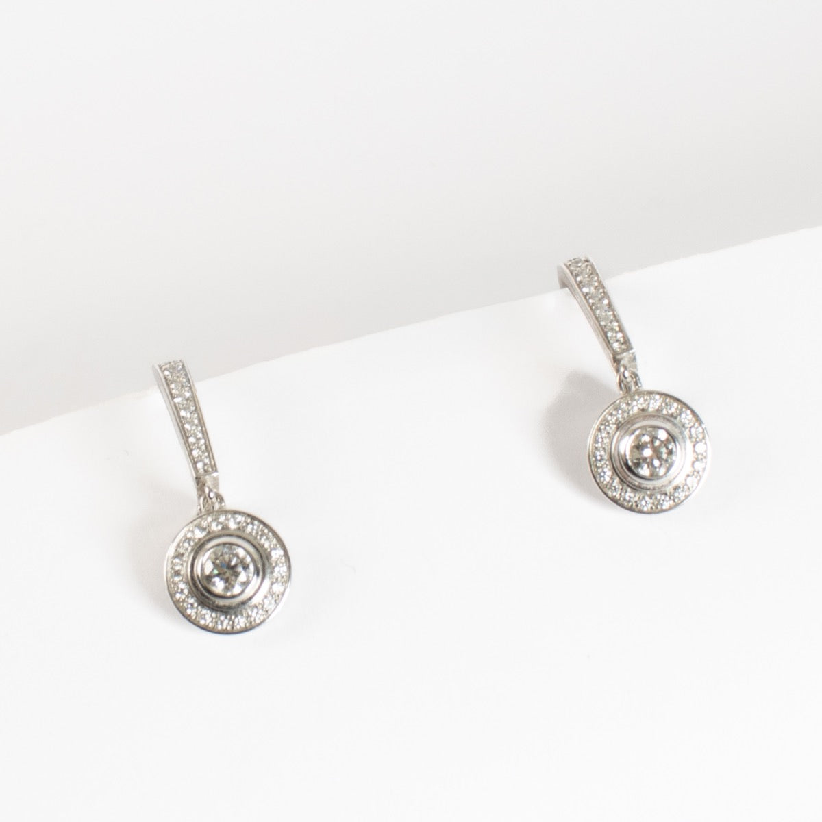shop 100% authentic second hand Cartier White Gold Amulette With Diamonds Earrings on Labellov.com