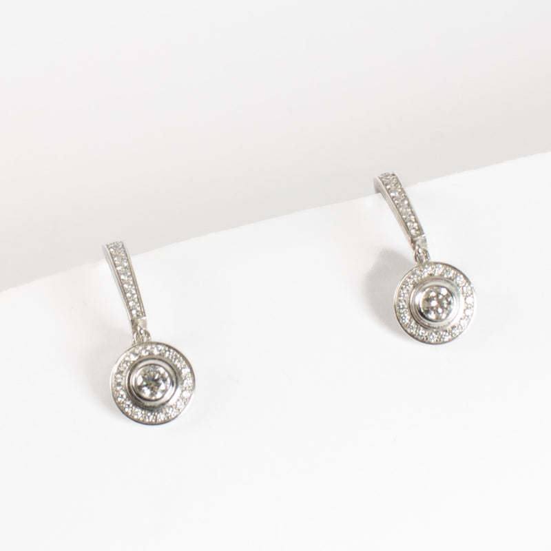 shop 100% authentic second hand Cartier White Gold Amulette With Diamonds Earrings on Labellov.com